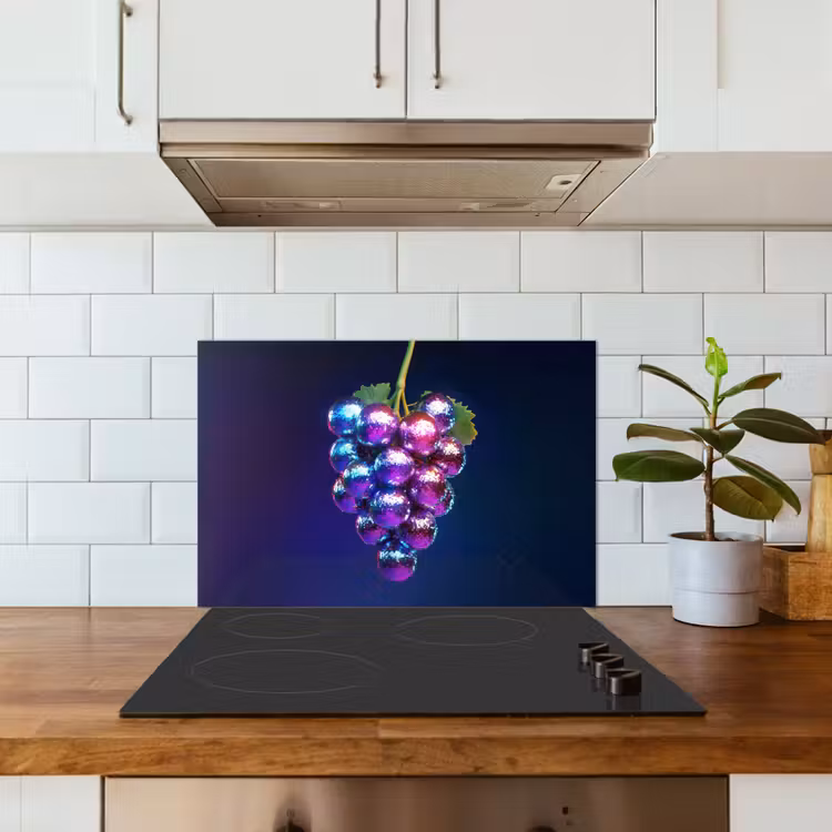 Salpicaderos de cocina - Morado - Disco - Fiesta - Uva — 3