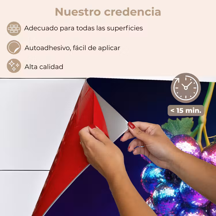 Salpicaderos de cocina - Morado - Disco - Fiesta - Uva — 4
