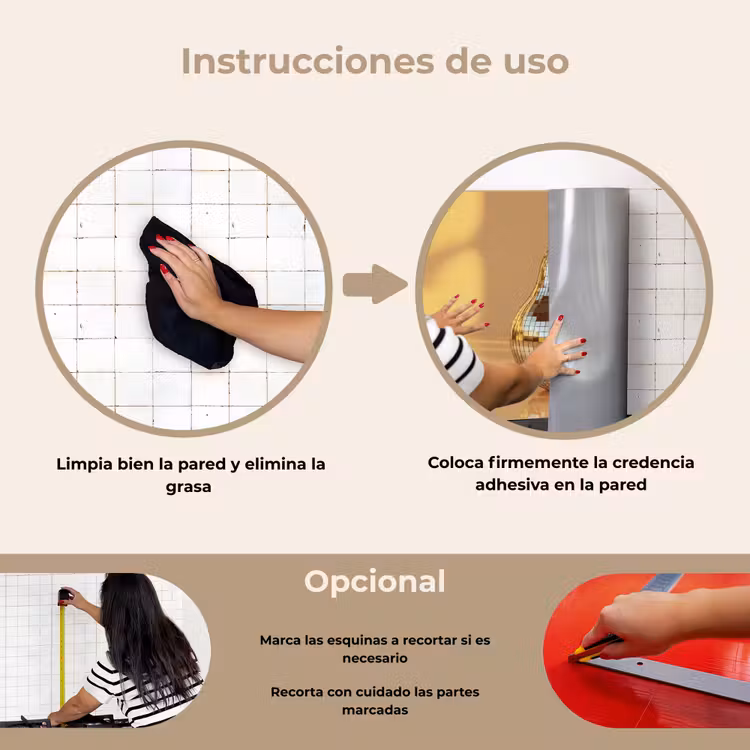 Salpicaderos de cocina - Oro - Disco - Purpurina - Pera — 6