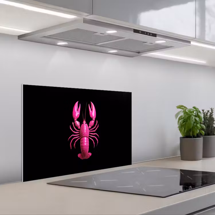 Salpicaderos de cocina - Cáncer - rosa brillante — 1