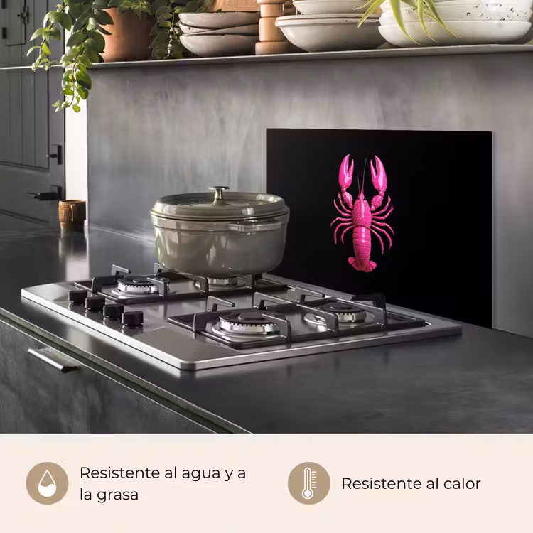 Salpicaderos de cocina - Cáncer - rosa brillante — 2