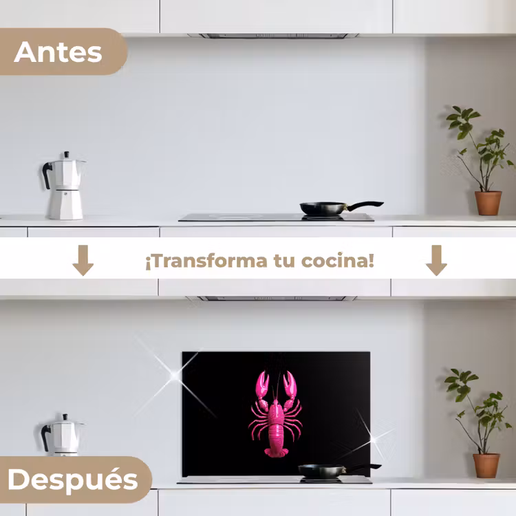 Salpicaderos de cocina - Cáncer - rosa brillante — 7