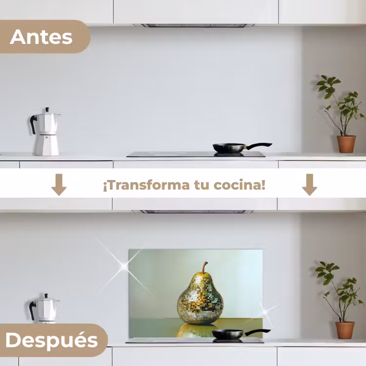 Salpicaderos de cocina - Fruta - Disco - Arte - Purpurina — 7