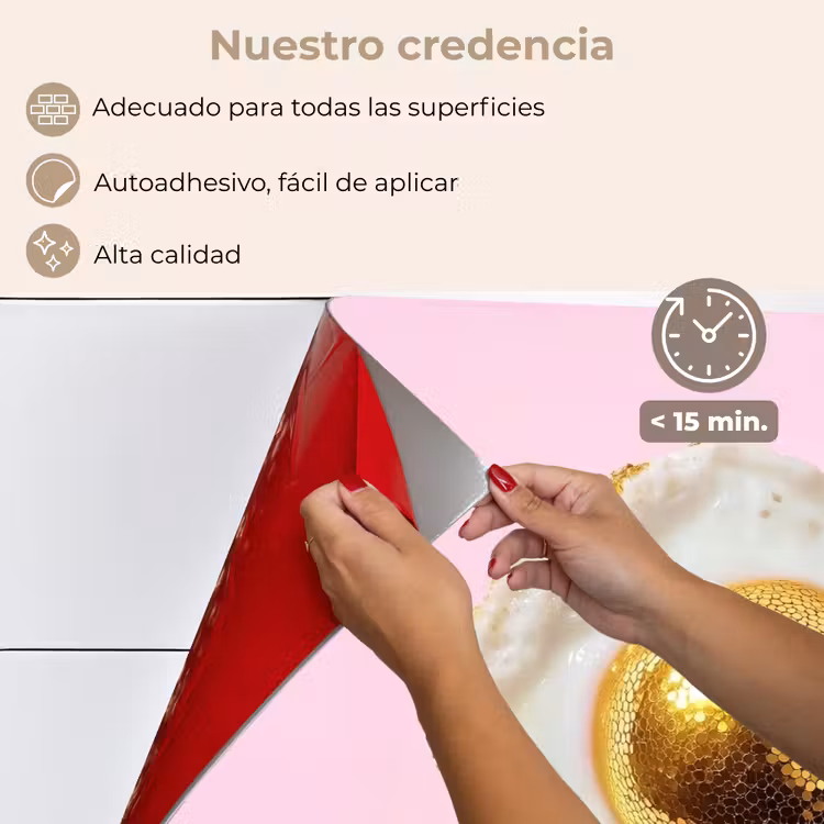 Salpicaderos de cocina - Huevo - Disco - Desayuno - Purpurina — 4