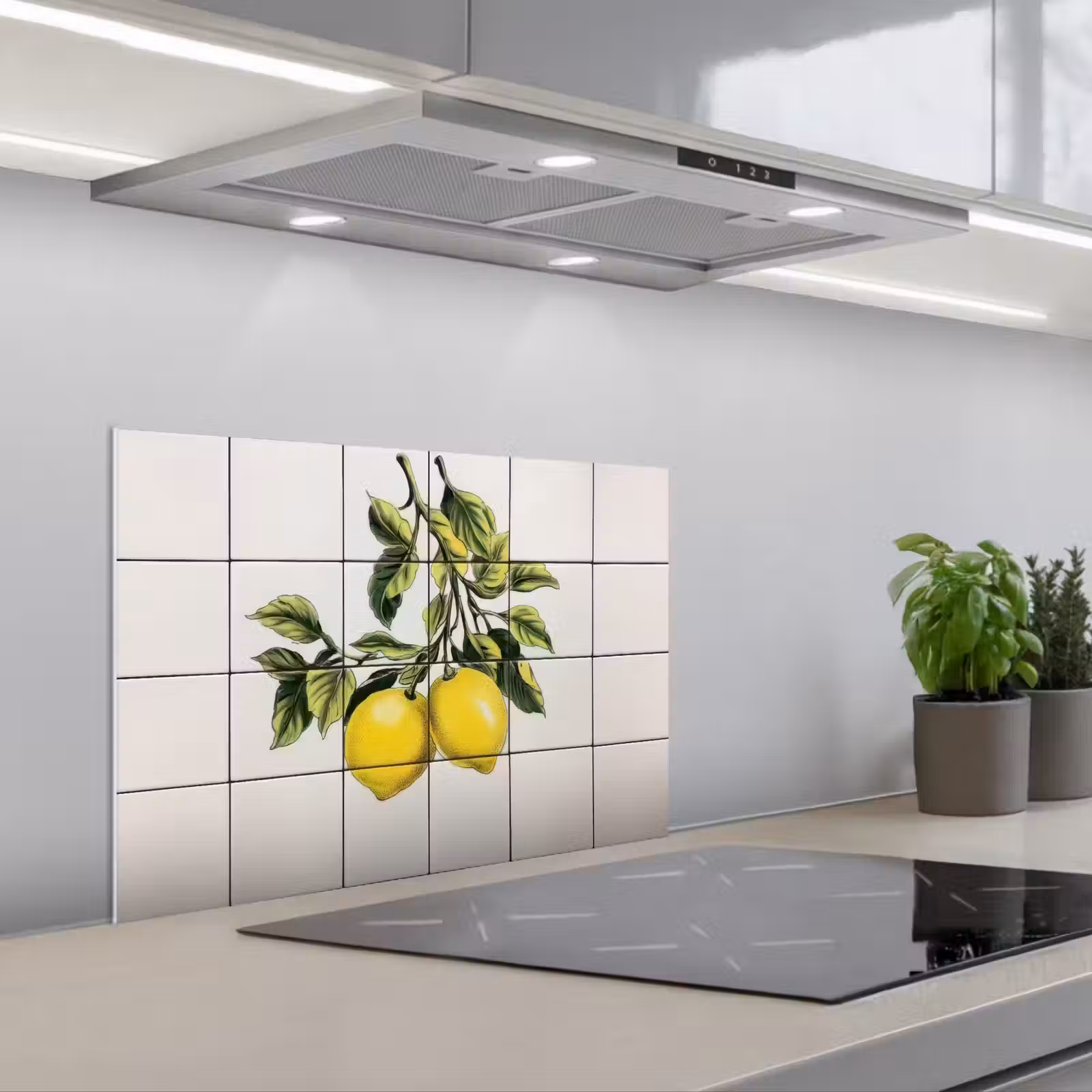 Salpicaderos de cocina - Limón - Decoración - Ramas — 1