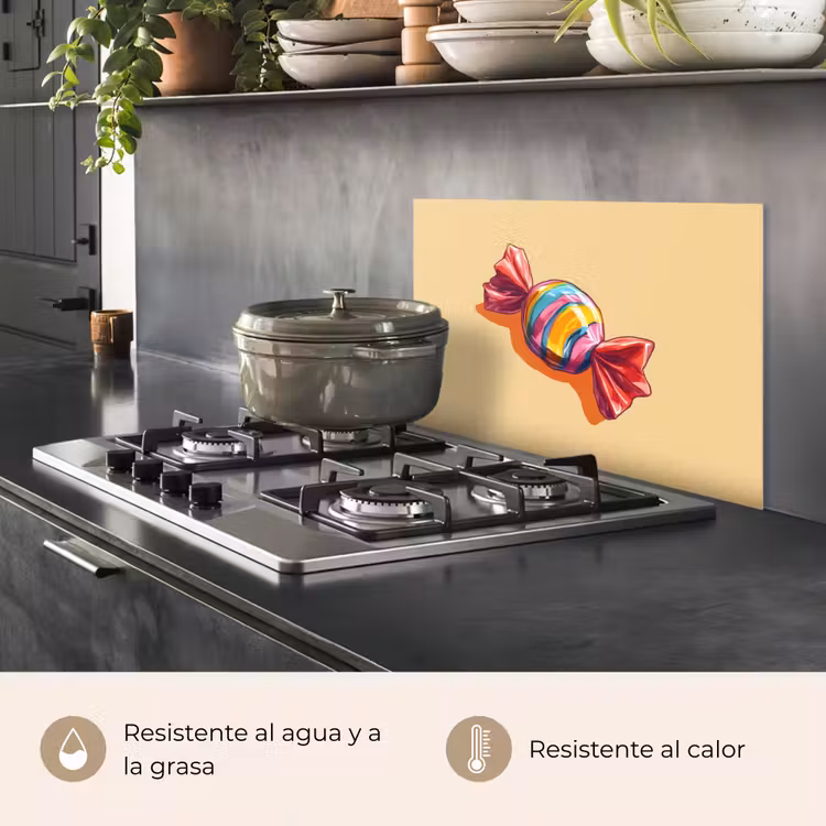 Salpicaderos de cocina - Amarillo - Caramelo - Color — 2