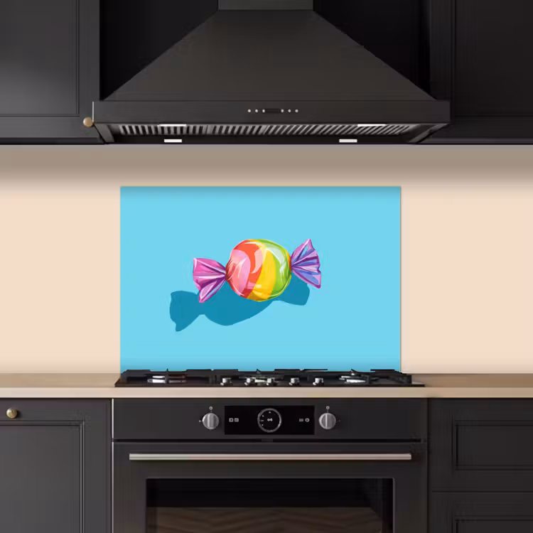 Salpicaderos de cocina - Azul - Caramelo - Arco iris — 5