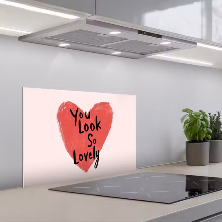 Salpicaderos de cocina - Corazón - Rojo - San Valentín — 1