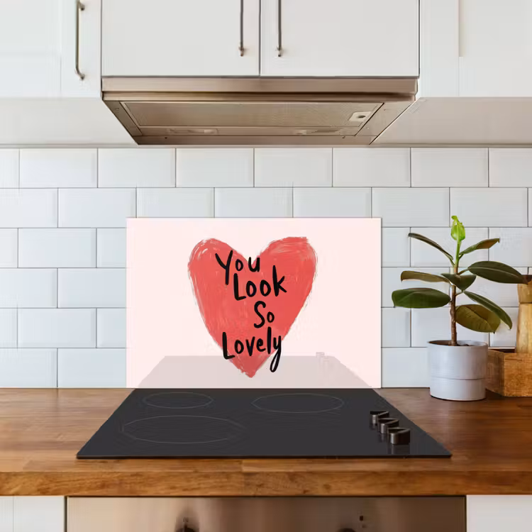 Salpicaderos de cocina - Corazón - Rojo - San Valentín — 3