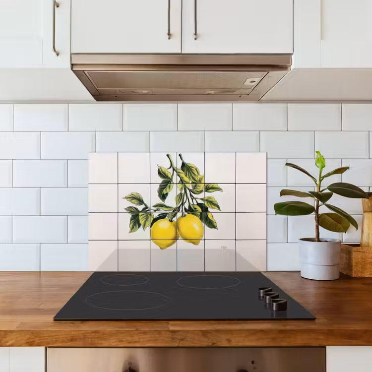 Salpicaderos de cocina - Limón - Decoración - Ramas — 3