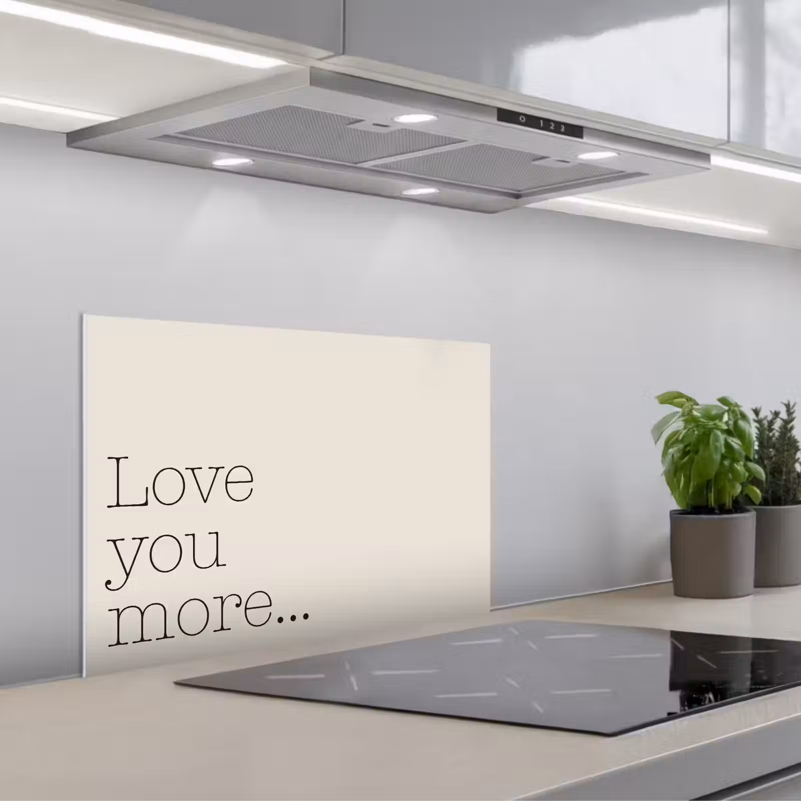 Salpicaderos de cocina - Minimalista - Amor - Beige — 1