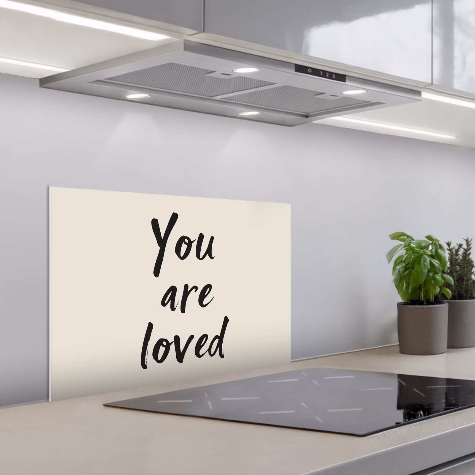 Salpicaderos de cocina - Minimalista - Beige - Love — 1