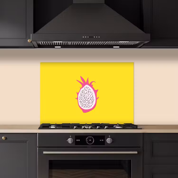 Salpicaderos de cocina - Ilustración - Fruta del dragón - Colorido — 5