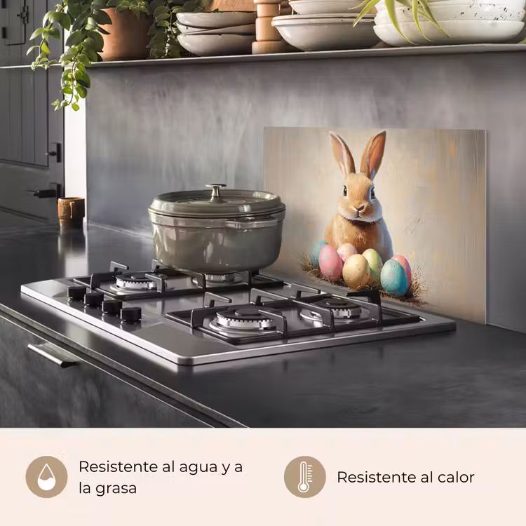 Salpicaderos de cocina - Conejo de Pascua - Pastel - Huevos — 2