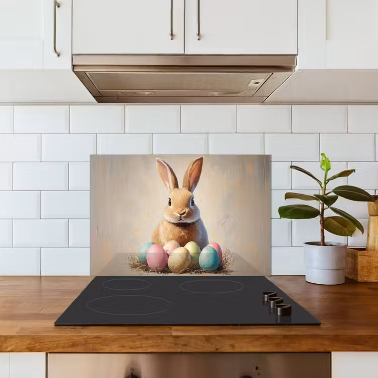 Salpicaderos de cocina - Conejo de Pascua - Pastel - Huevos — 3