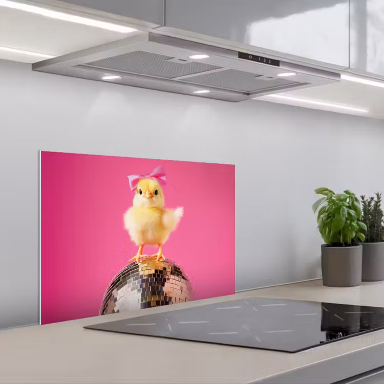 Salpicaderos de cocina - Discoball - Chick - Bow — 1