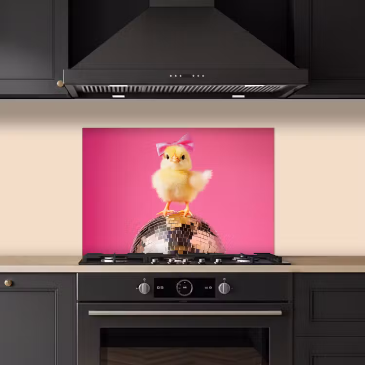 Salpicaderos de cocina - Discoball - Chick - Bow — 5