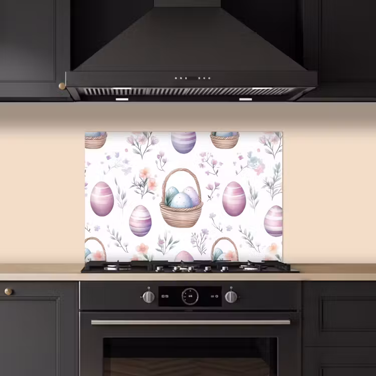 Salpicaderos de cocina - Flores - Huevos de Pascua - Patrón — 5