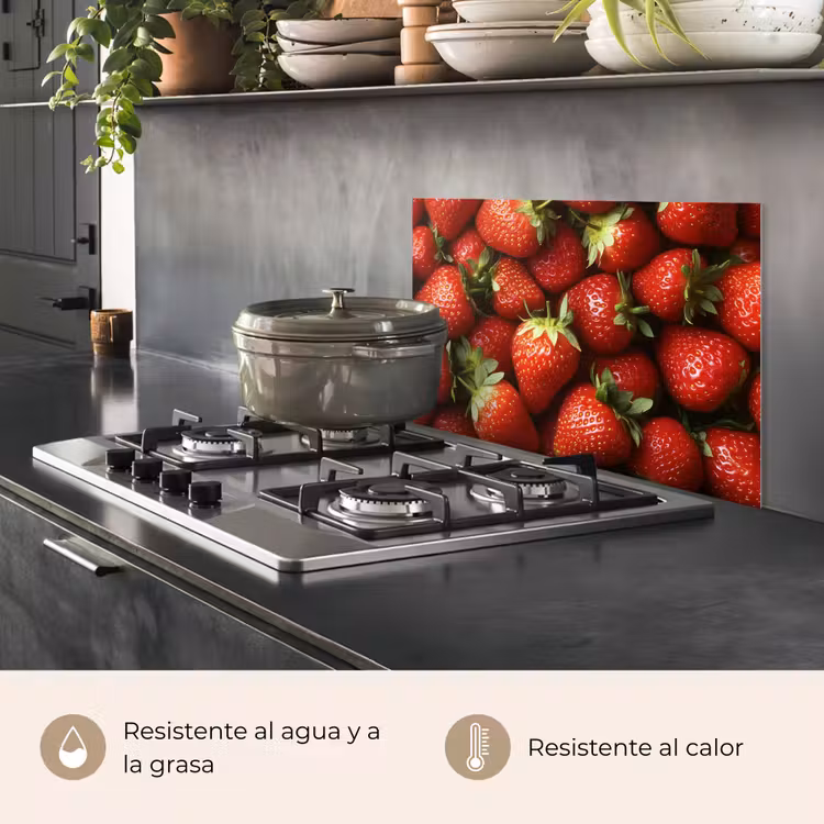 Salpicaderos de cocina - Fresa - Fruta - Rojo — 2