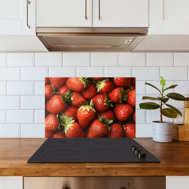 Salpicaderos de cocina - Fresa - Fruta - Rojo — 3
