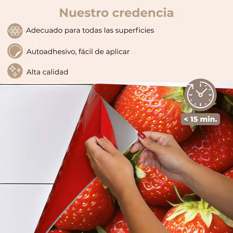 Salpicaderos de cocina - Fresa - Fruta - Rojo — 4