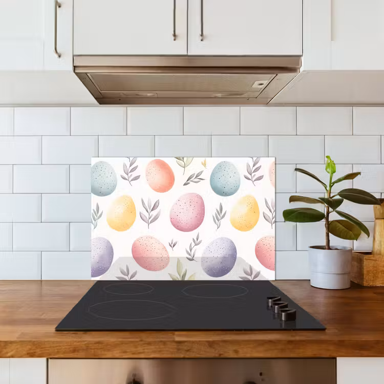 Salpicaderos de cocina - Huevos - Colorido - Patrón — 3
