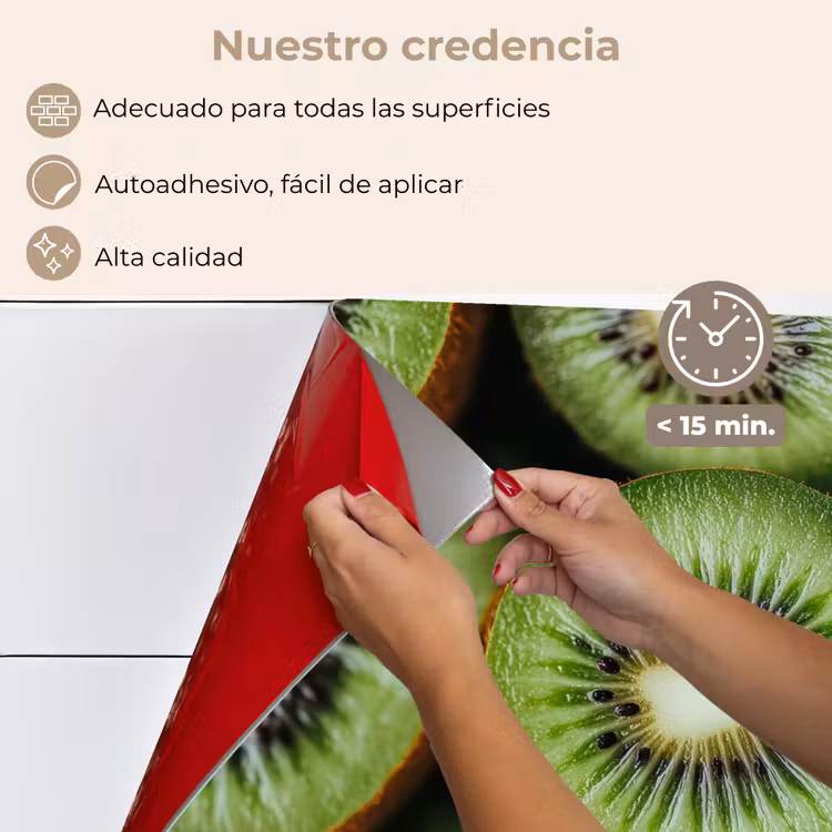 Salpicaderos de cocina - Kiwi - Fruta - Verde — 4