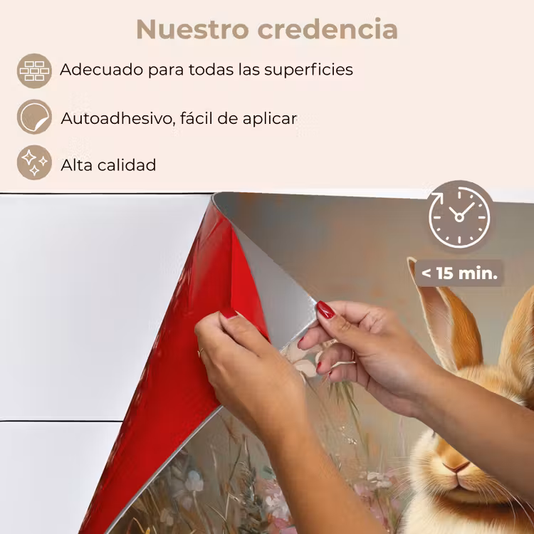 Salpicaderos de cocina - Conejo de Pascua - Primavera - Huevos de Pascua — 4