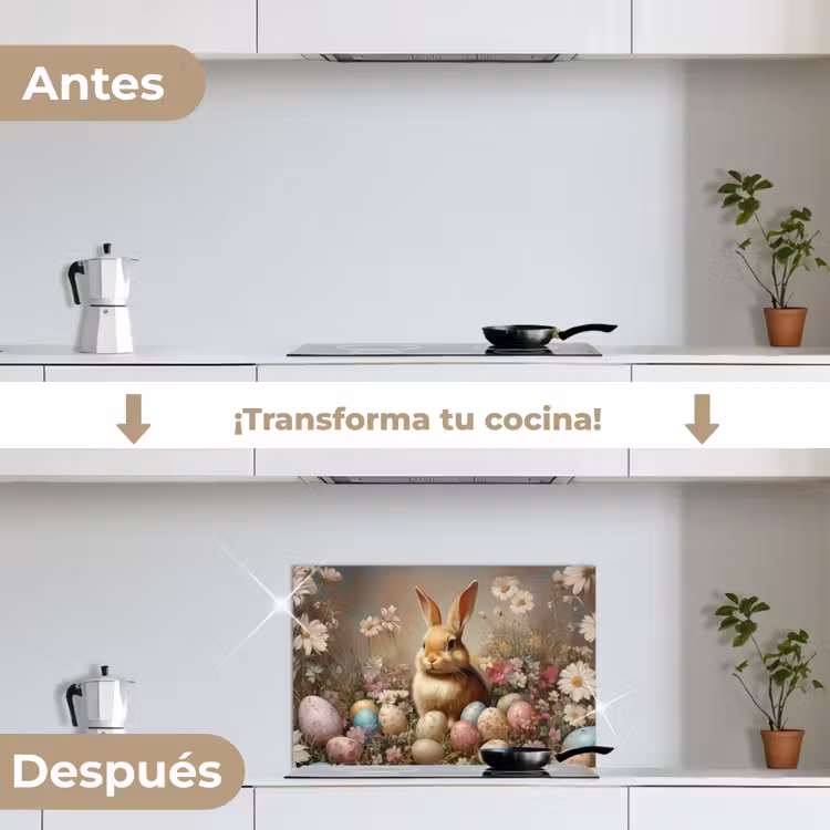 Salpicaderos de cocina - Conejo de Pascua - Primavera - Huevos de Pascua — 7