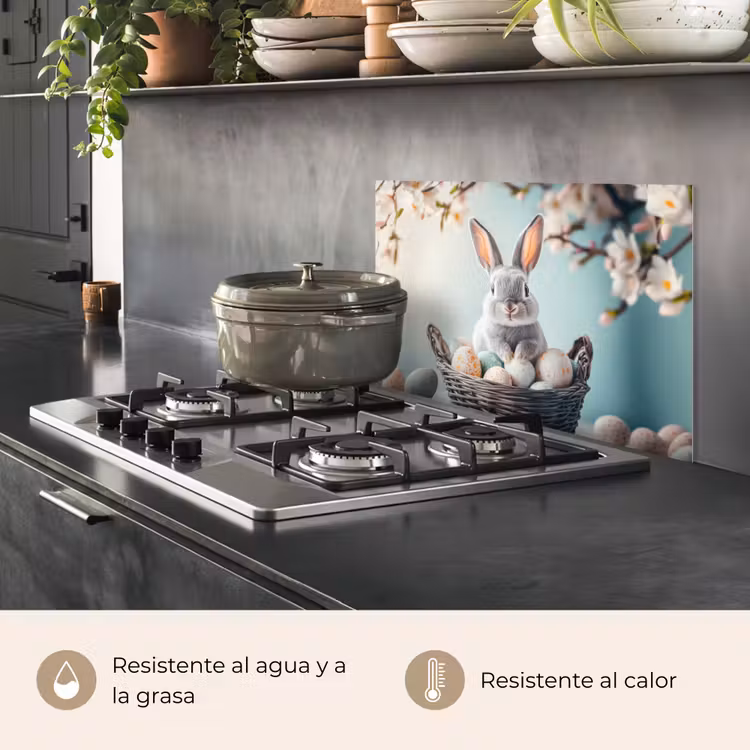Salpicaderos de cocina - Conejo - Huevos - Cesta — 2