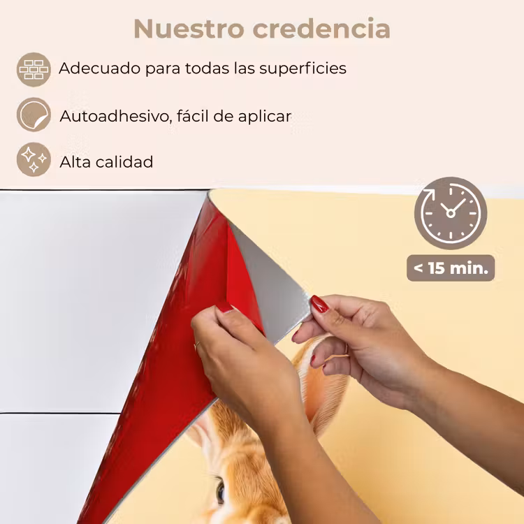 Salpicaderos de cocina - Huevos - Conejo - Tonos pastel — 4