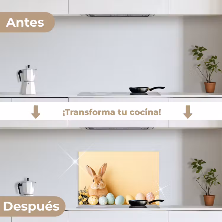 Salpicaderos de cocina - Huevos - Conejo - Tonos pastel — 7
