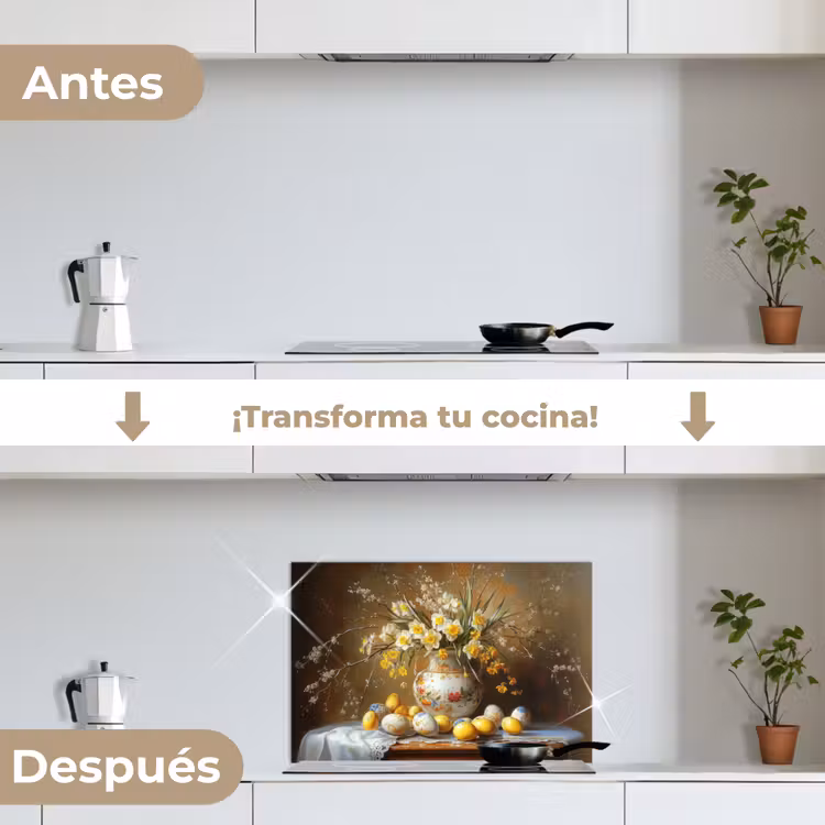 Salpicaderos de cocina - Huevos de Pascua - Naturaleza muerta - Jarrón — 7