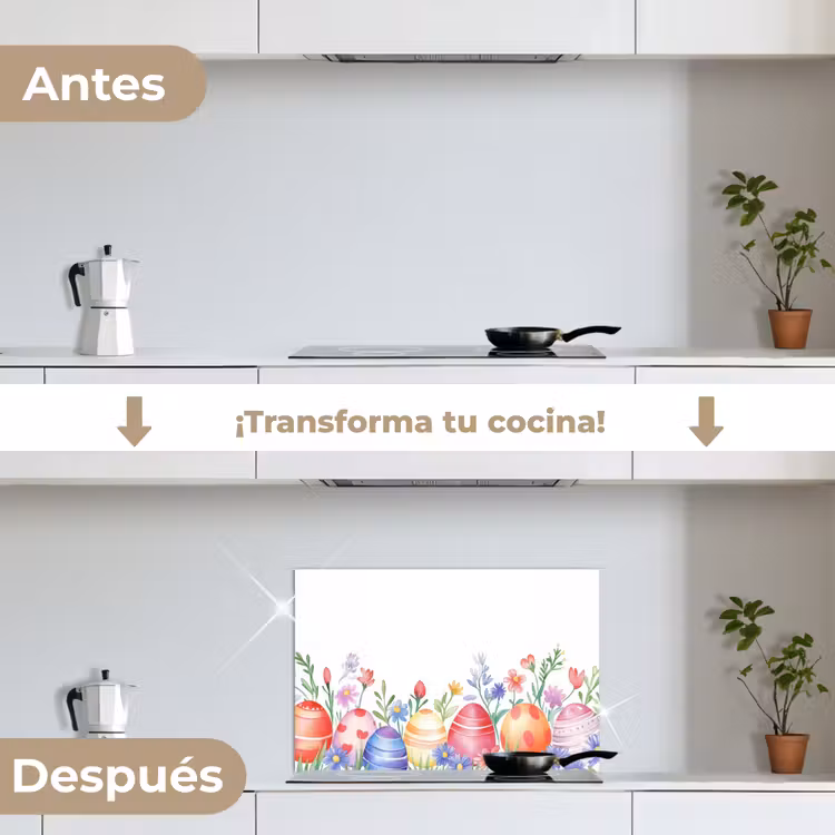 Salpicaderos de cocina - Jardín de flores - Colorido - Huevos — 7
