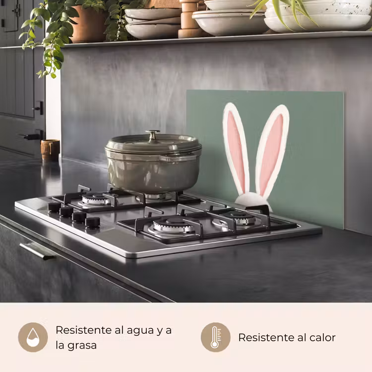 Salpicaderos de cocina - Liebres - Orejas - Rosa — 2