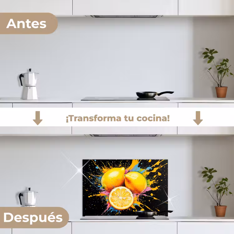 Salpicaderos de cocina - Limón - Graffiti - Colorido - Pintura - Moderno — 7