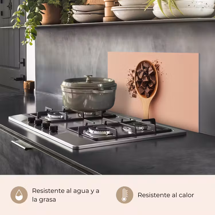Salpicaderos de cocina - Chocolate - Madera - Cuchara — 2
