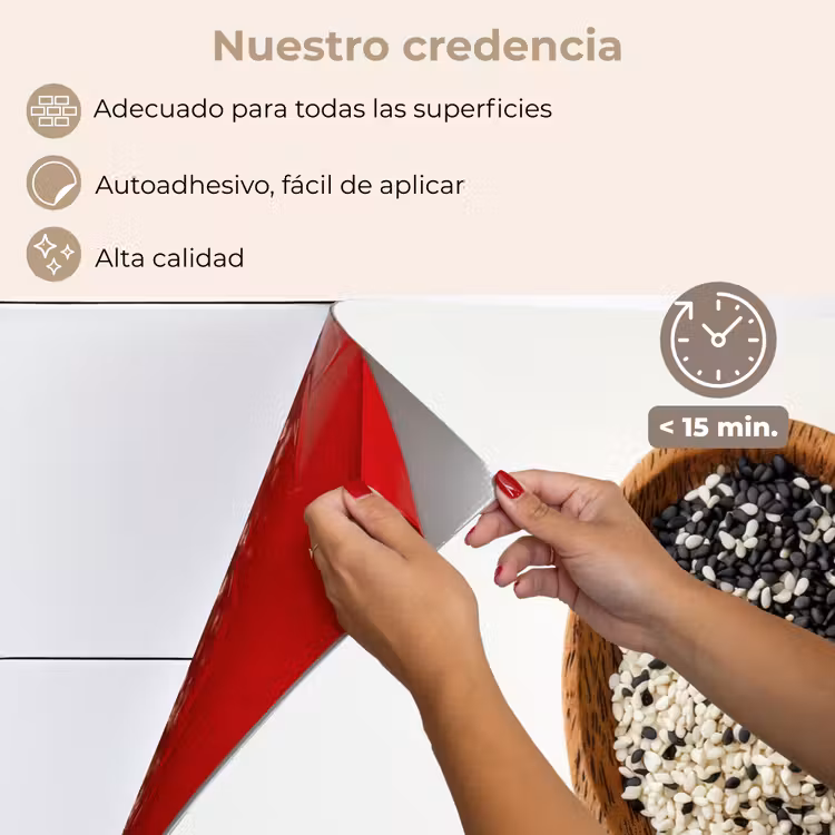 Salpicaderos de cocina - Cuchara - Sésamo - Blanco — 4
