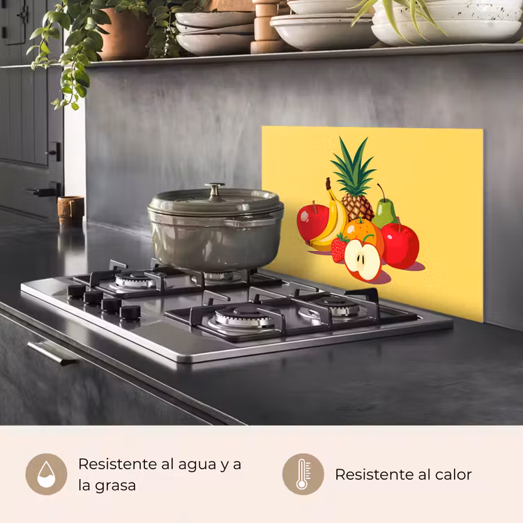 Salpicaderos de cocina - Frutas - Ilustración - Colorido — 2