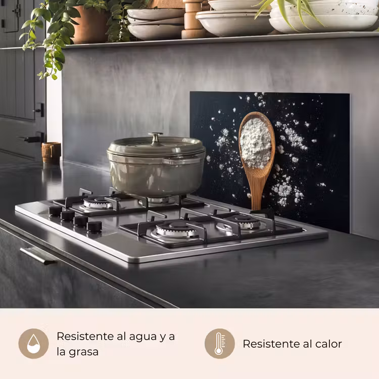 Salpicaderos de cocina - Harina - Madera - Cuchara — 2