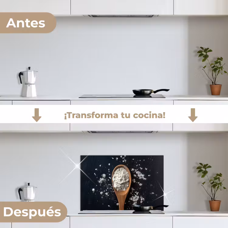 Salpicaderos de cocina - Harina - Madera - Cuchara — 7