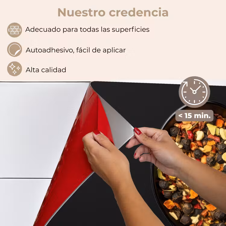 Salpicaderos de cocina - Hierbas - Negro - Cuchara — 4