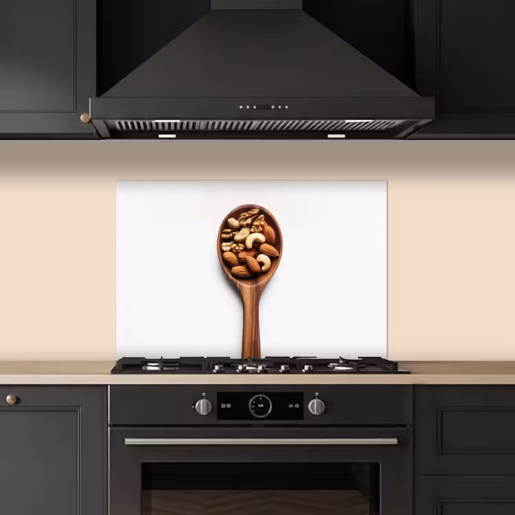 Salpicaderos de cocina - Nogal - Blanco - Madera — 5