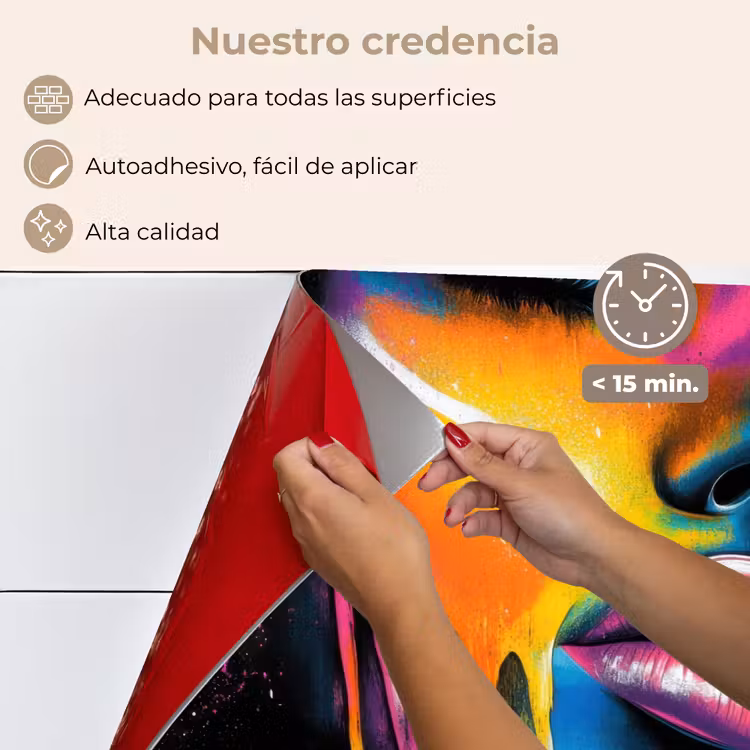 Salpicaderos de cocina - Mujer - Rostro - Pintura - Artística — 4