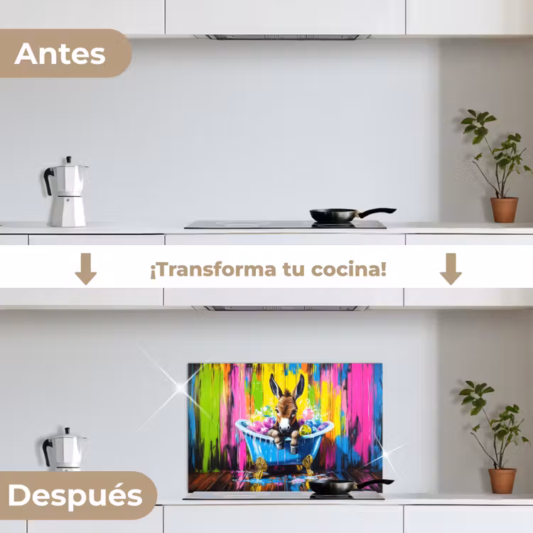 Salpicaderos de cocina - Donkey - Bañera - Rosa - Espuma — 7