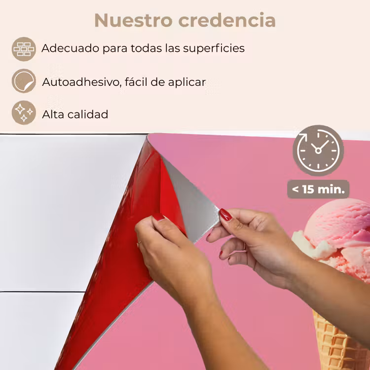 Salpicaderos de cocina - Cuerno - Pala de helado - Rosa — 4