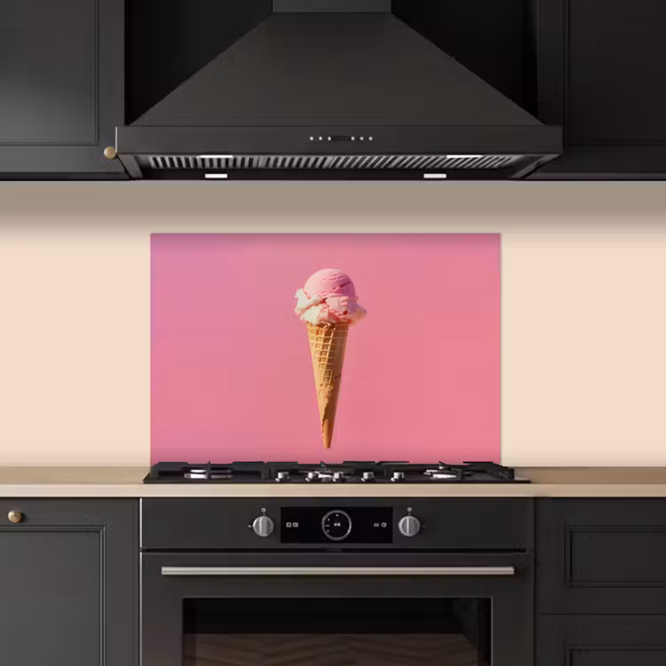 Salpicaderos de cocina - Cuerno - Pala de helado - Rosa — 5