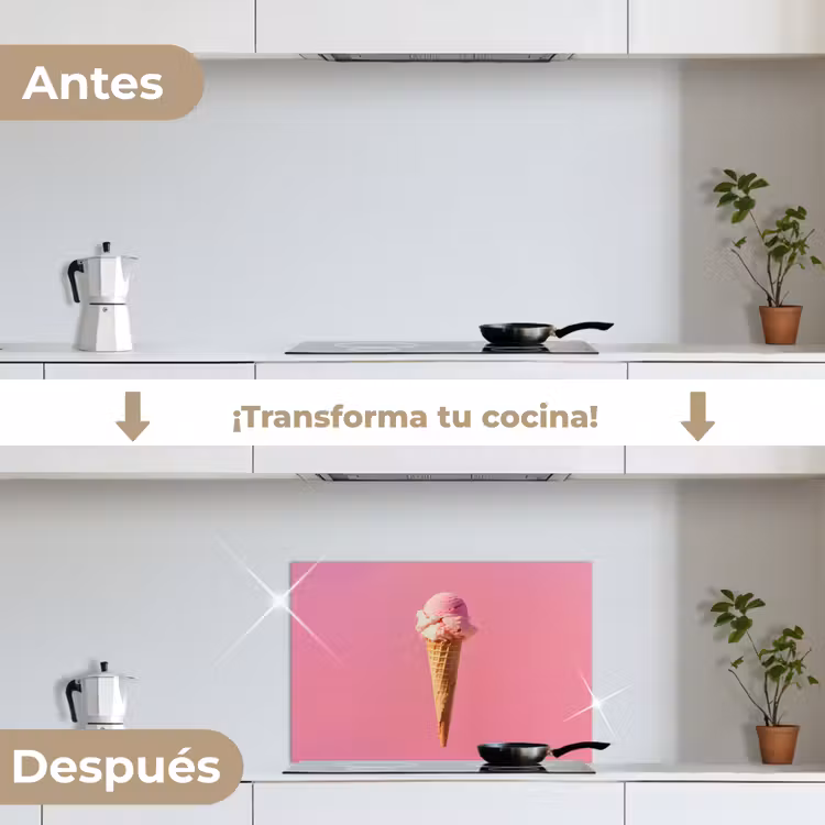Salpicaderos de cocina - Cuerno - Pala de helado - Rosa — 7