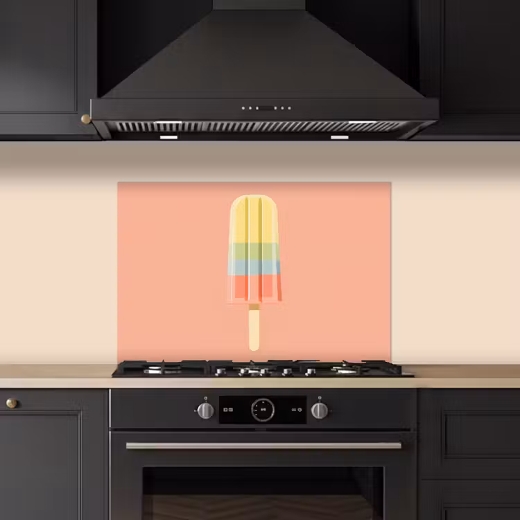 Salpicaderos de cocina - Helado de agua - Tonos pastel - Minimalista — 5