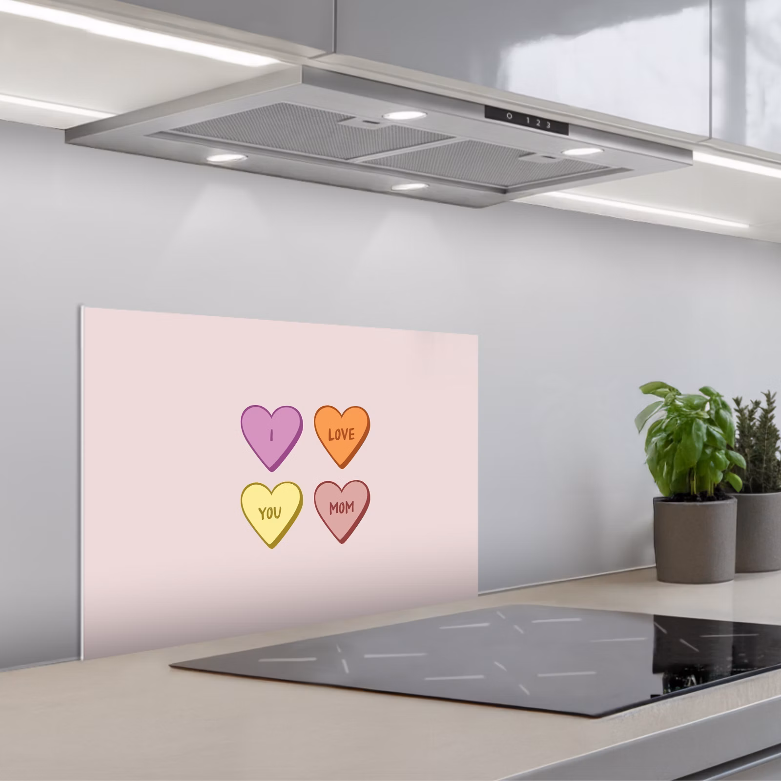 Salpicaderos de cocina - Corazones - Pastel - Amor - Madre — 1
